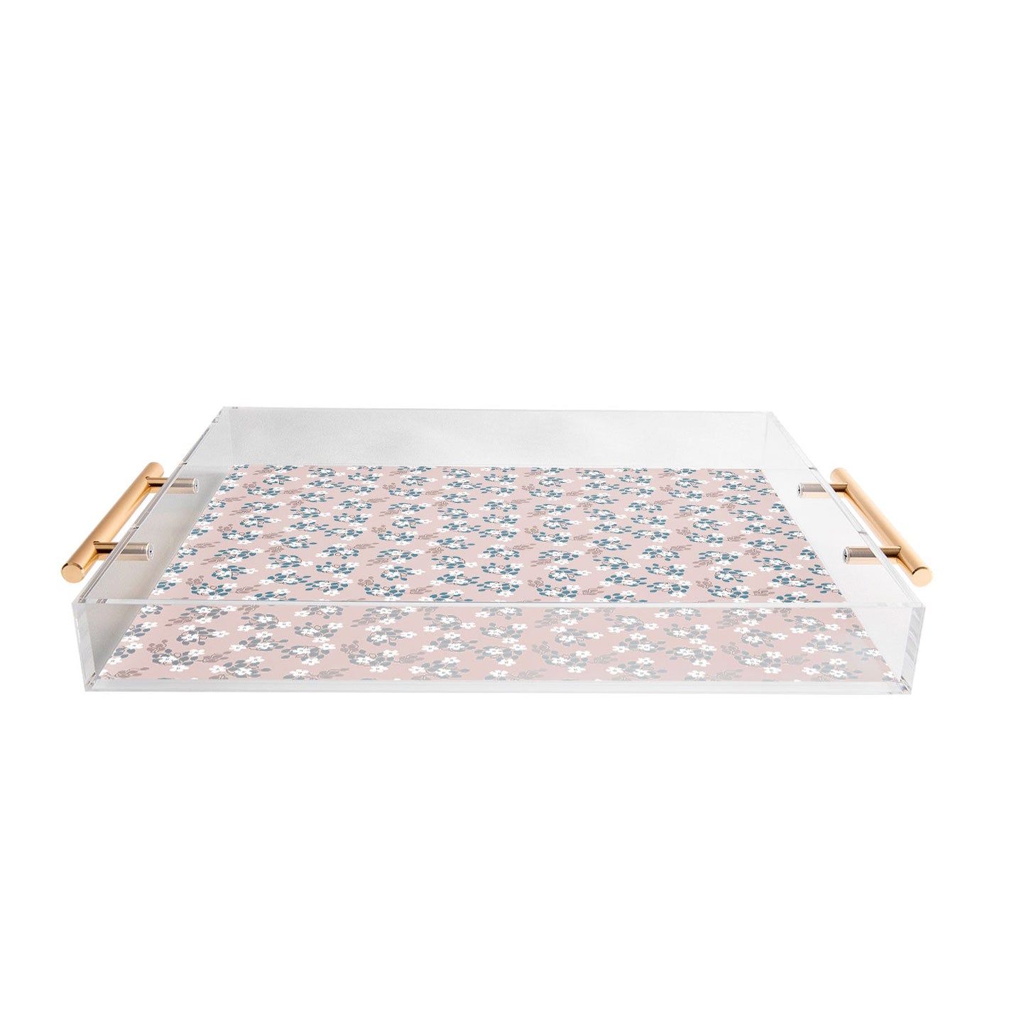 Mirimo Tiny White Flowers Acrylic Tray