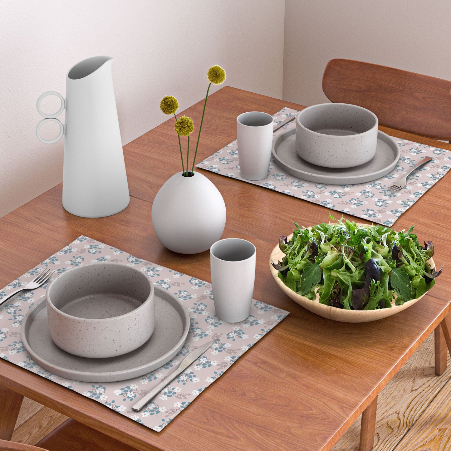 Mirimo Tiny White Flowers Placemat
