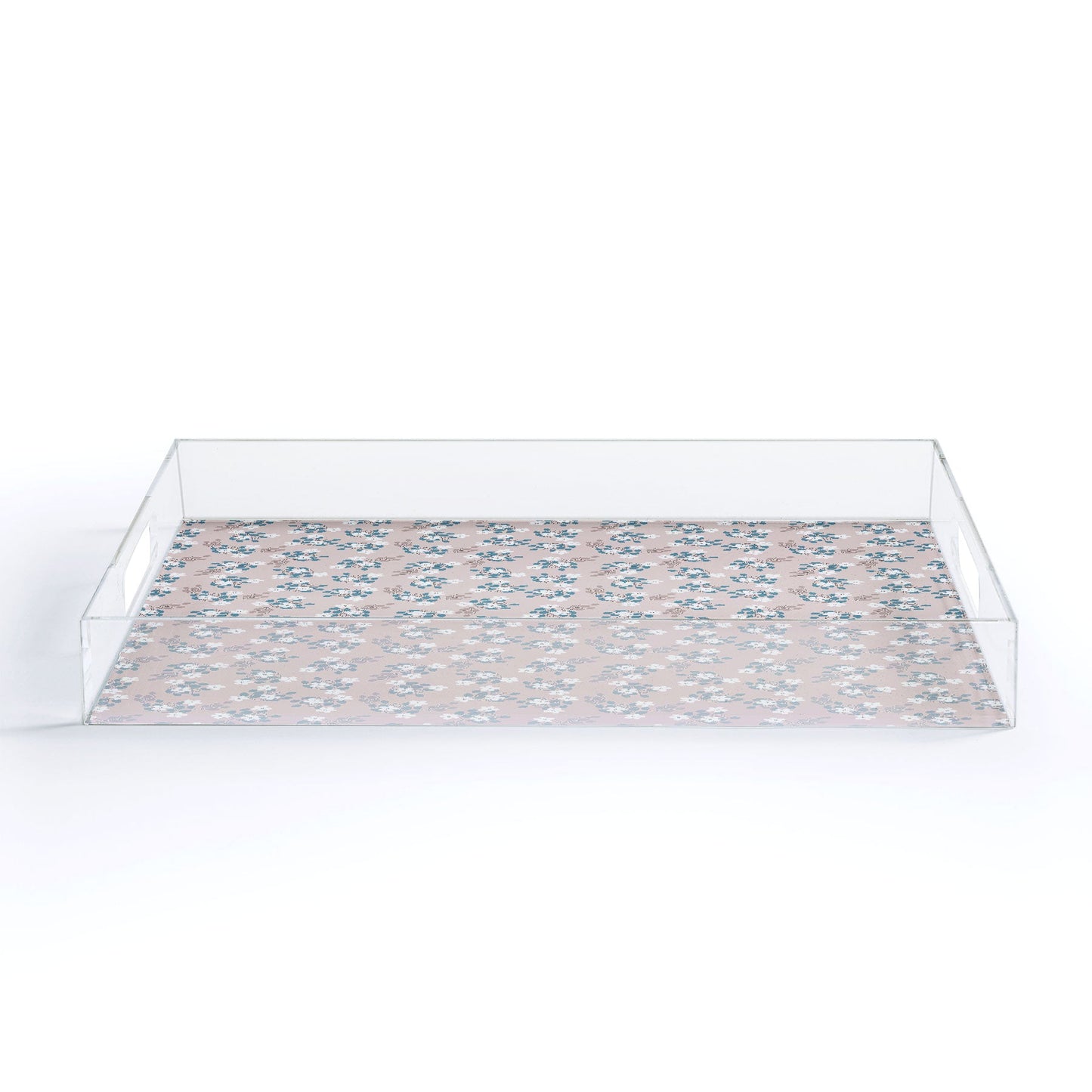 Mirimo Tiny White Flowers Acrylic Tray