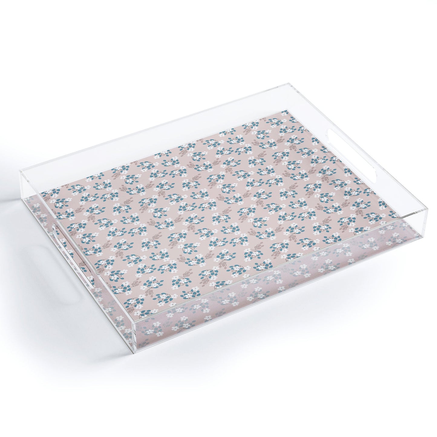 Mirimo Tiny White Flowers Acrylic Tray