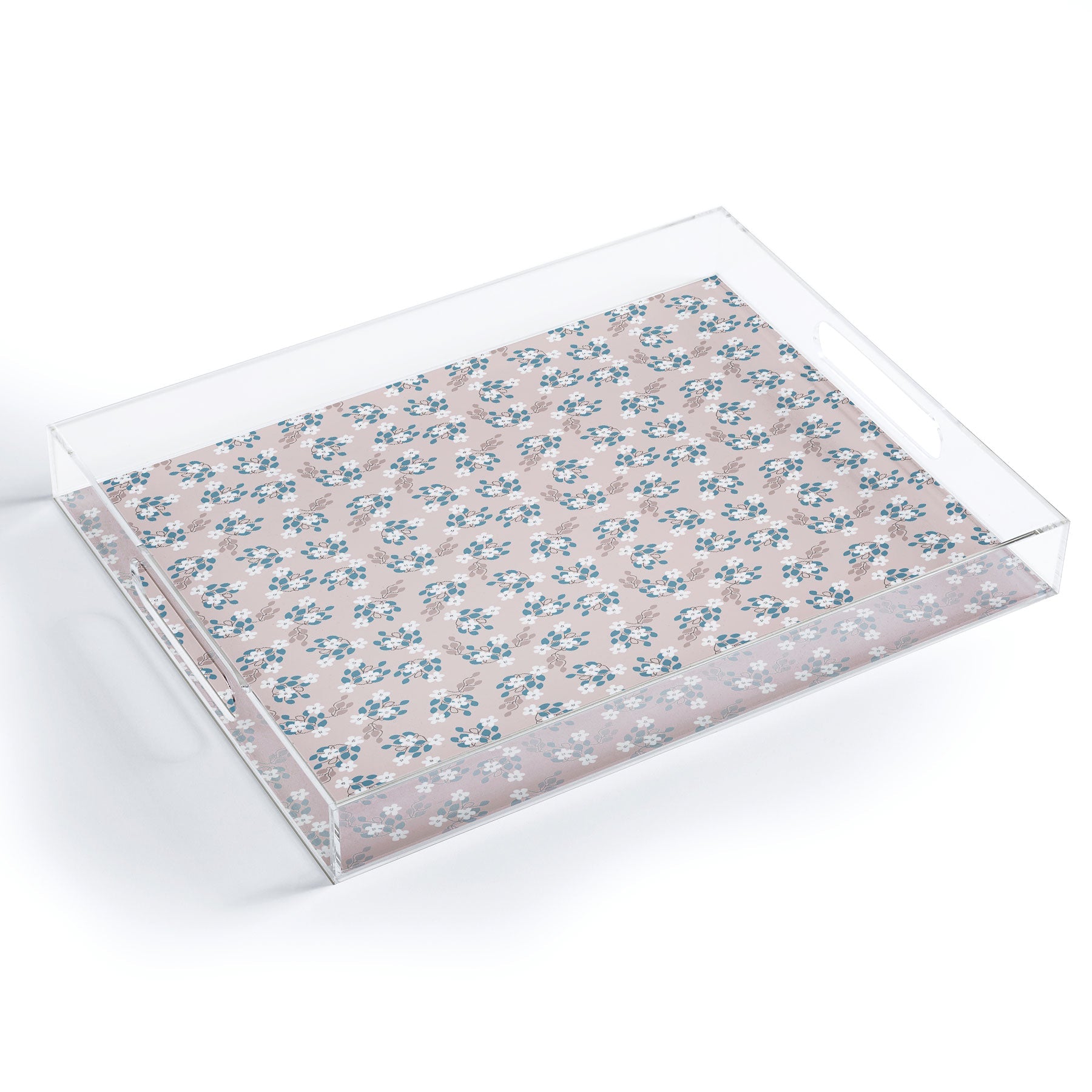 Mirimo Tiny White Flowers Acrylic Tray