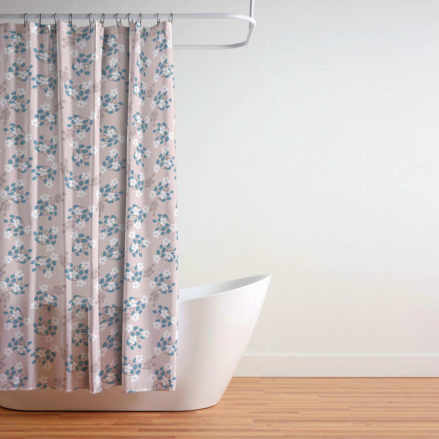 Mirimo Tiny White Flowers Shower Curtain