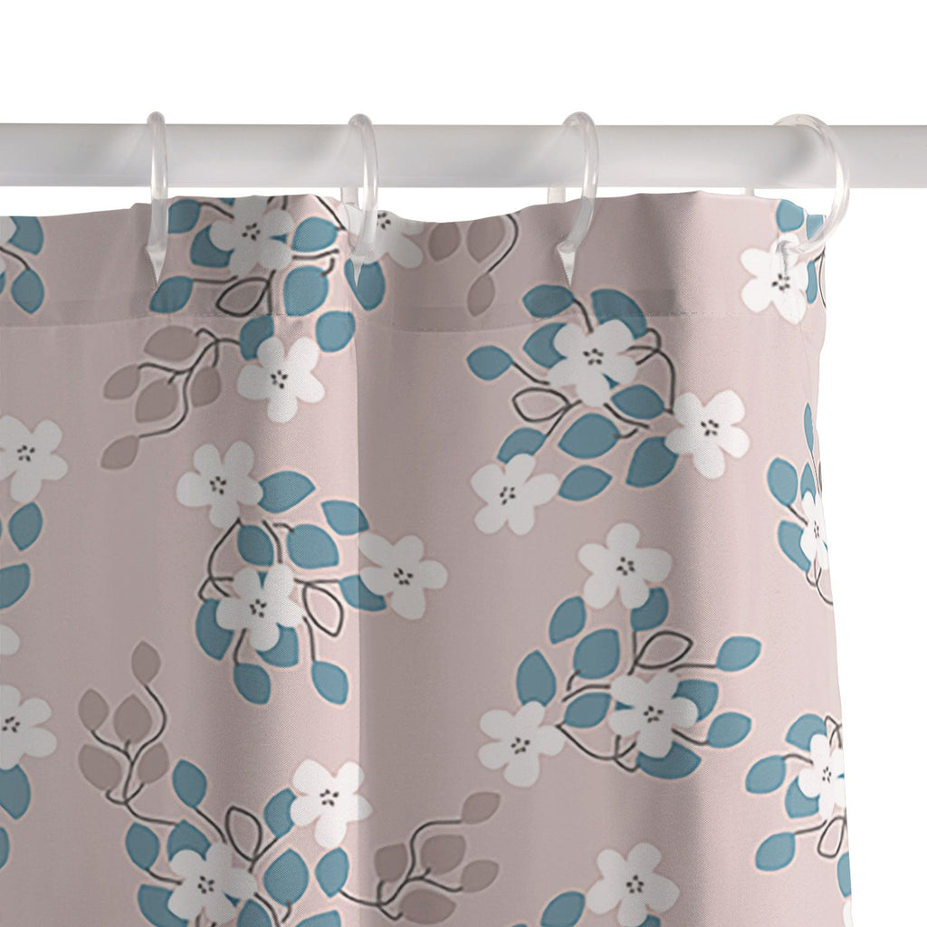Mirimo Tiny White Flowers Shower Curtain