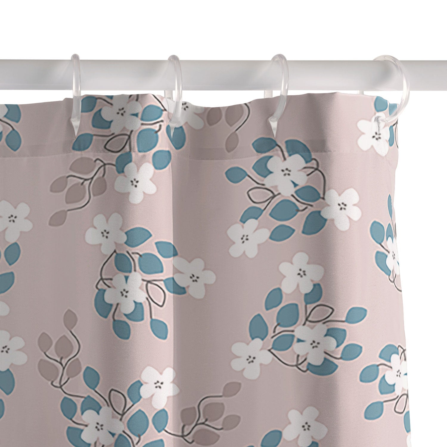 Mirimo Tiny White Flowers Shower Curtain