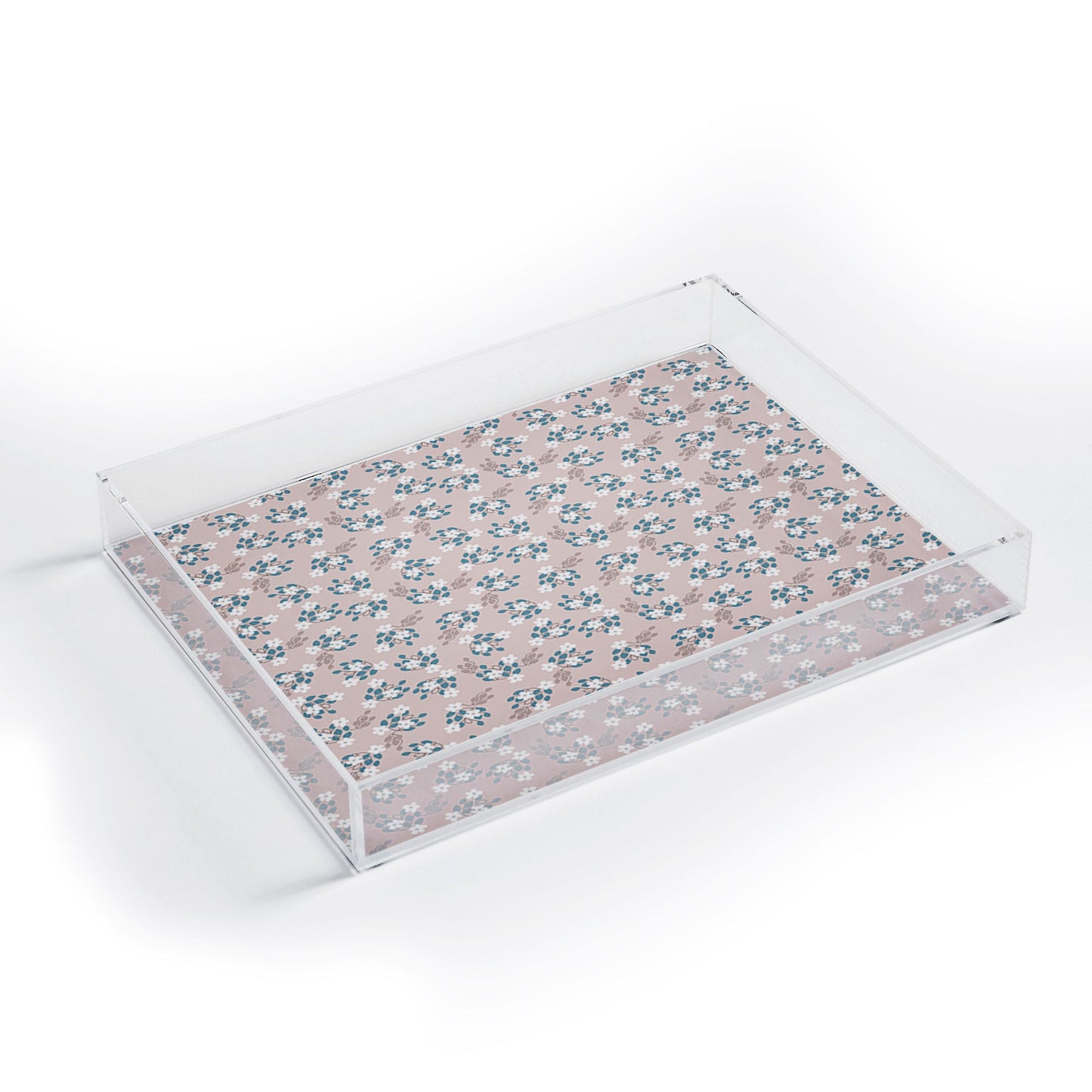 Mirimo Tiny White Flowers Acrylic Tray