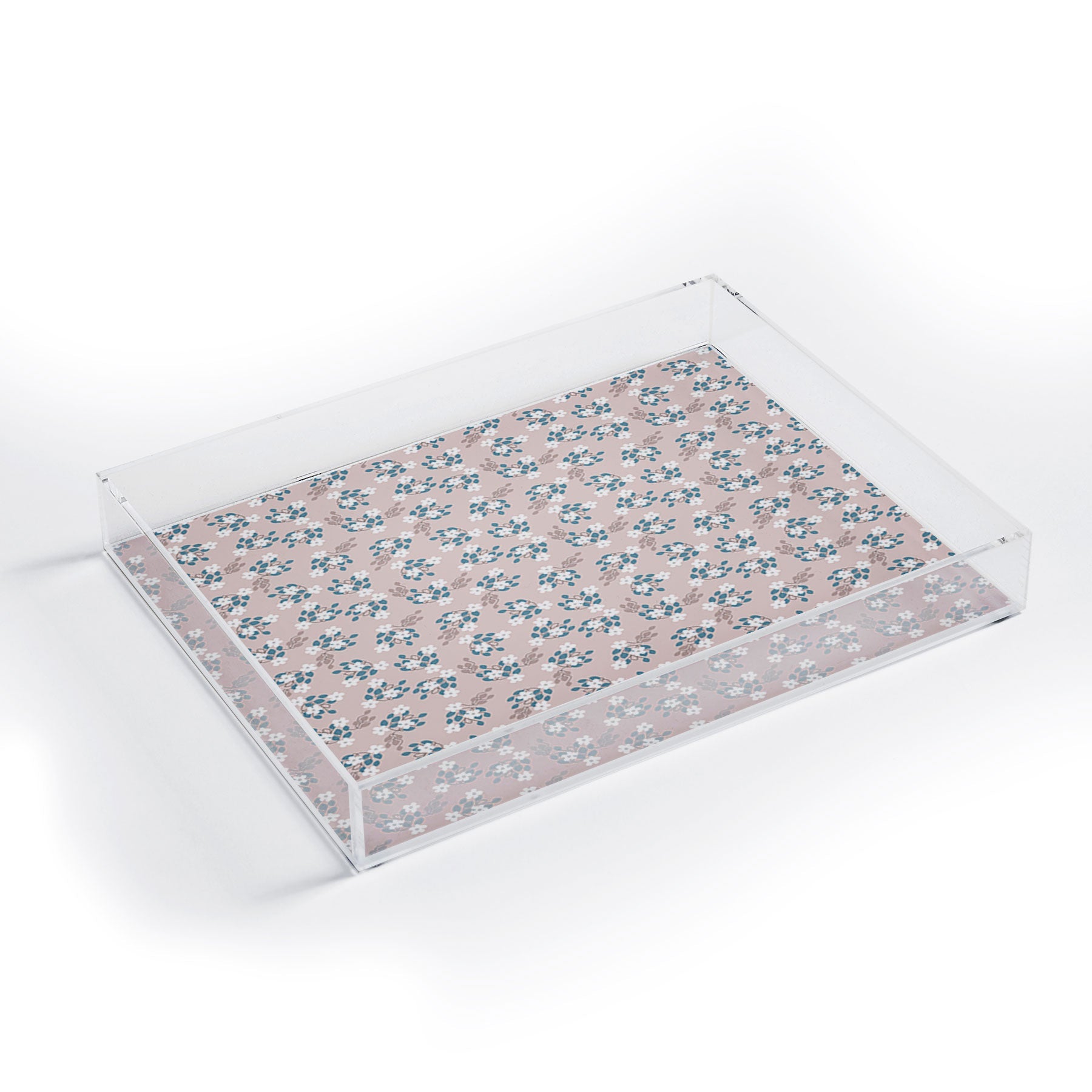 Mirimo Tiny White Flowers Acrylic Tray