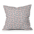 Mirimo Tiny White Flowers Outdoor Throw Pillow