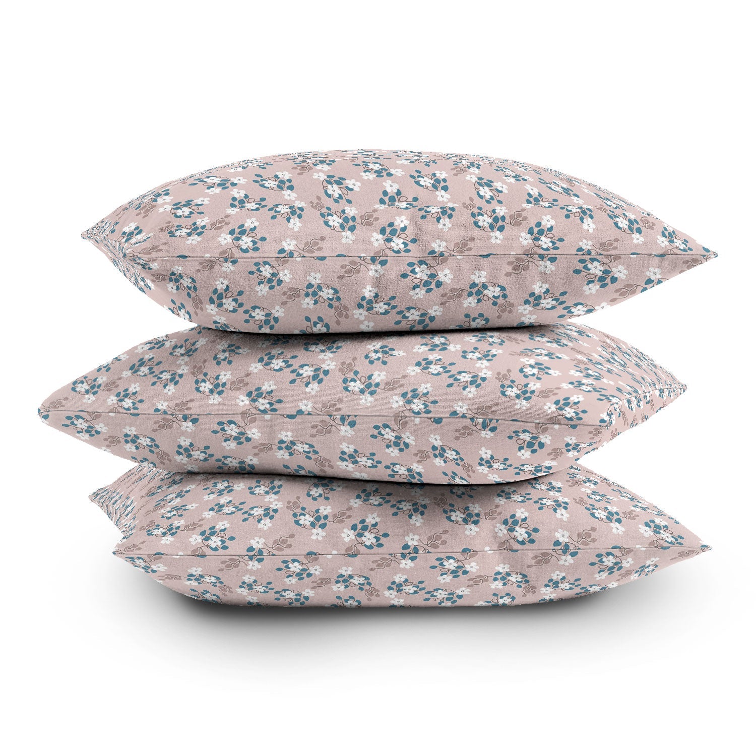 Mirimo Tiny White Flowers Outdoor Throw Pillow