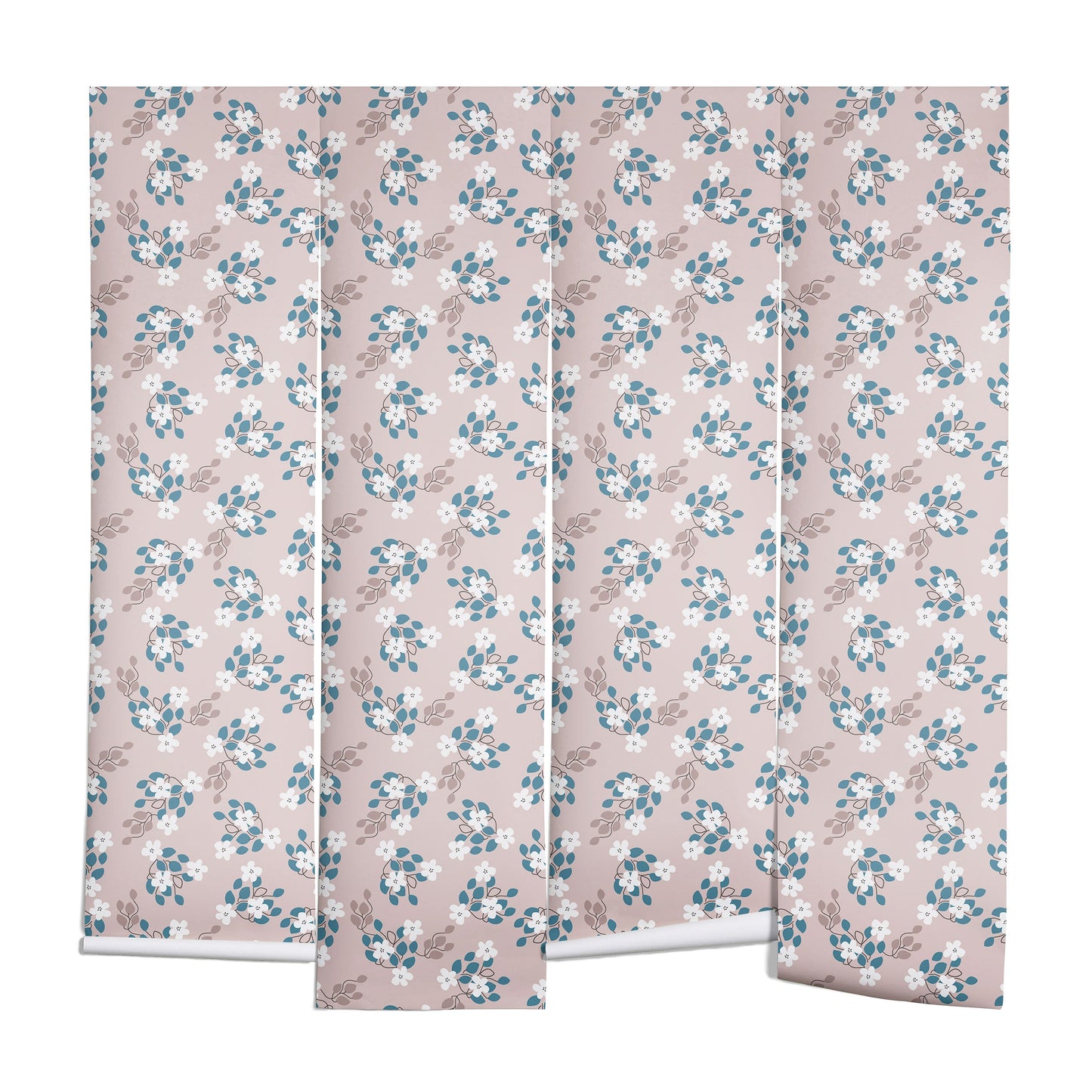 Mirimo Tiny White Flowers Wall Mural