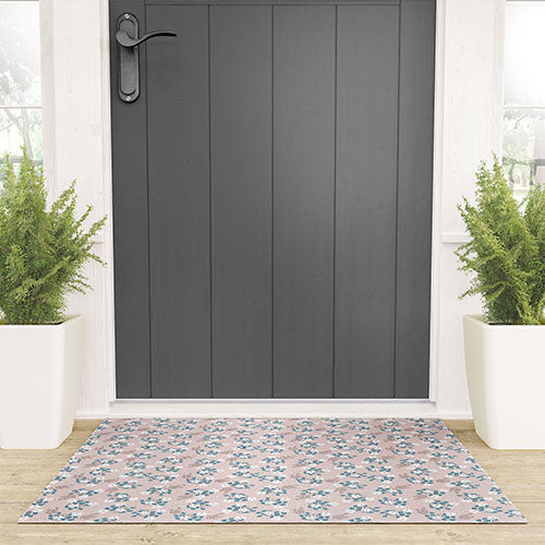 Mirimo Tiny White Flowers Welcome Mat