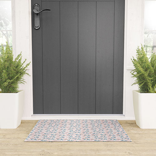 Mirimo Tiny White Flowers Welcome Mat