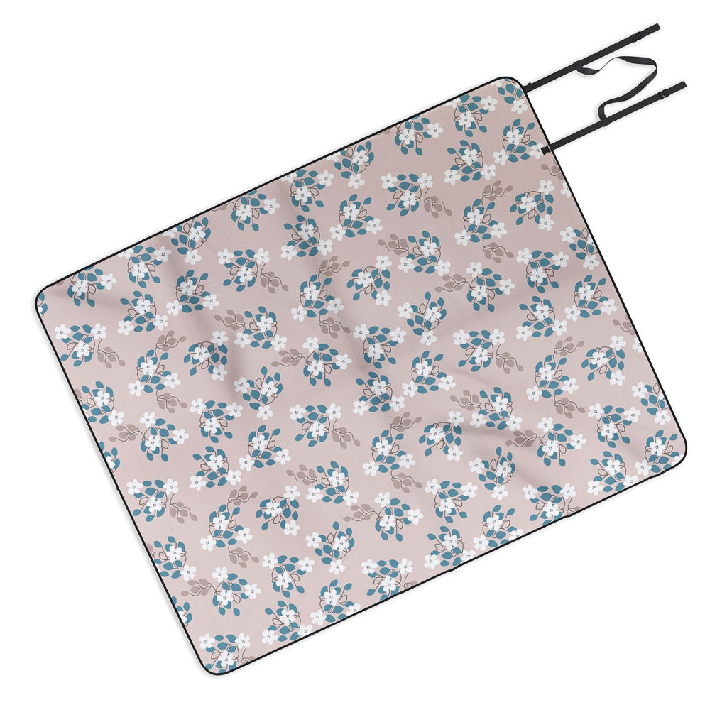 Mirimo Tiny White Flowers Picnic Blanket