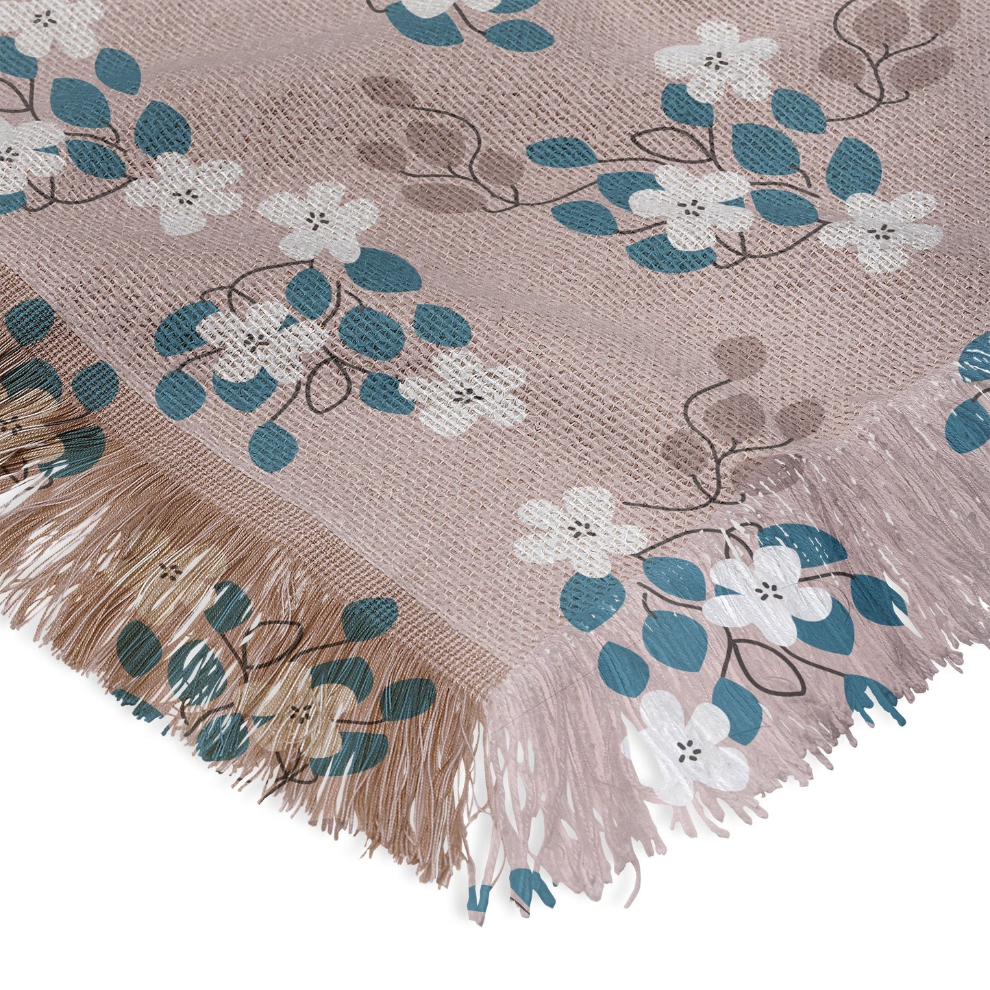 Mirimo Tiny White Flowers Throw Blanket