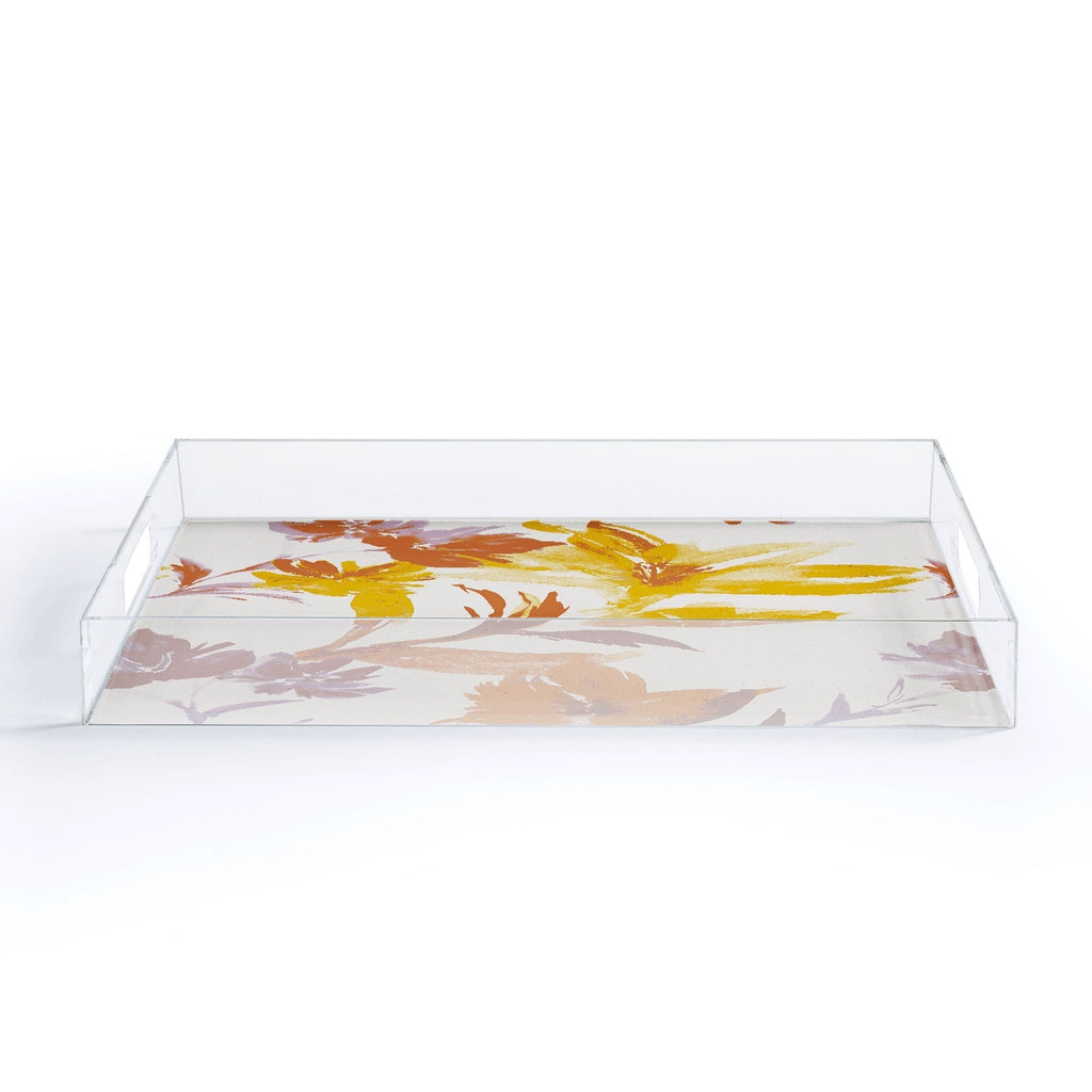 Gabriela Fuente Emma Floral Classic Acrylic Tray