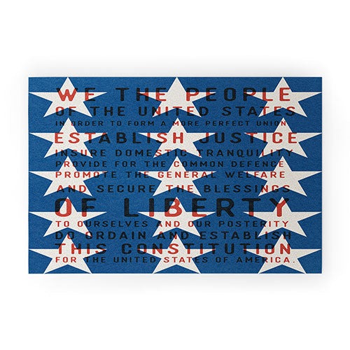 DENY Designs Starred Preamble Welcome Mat