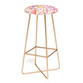 Ninola Design Botanic Retreat Coral Reef Crab Lobster Red Bar Stool