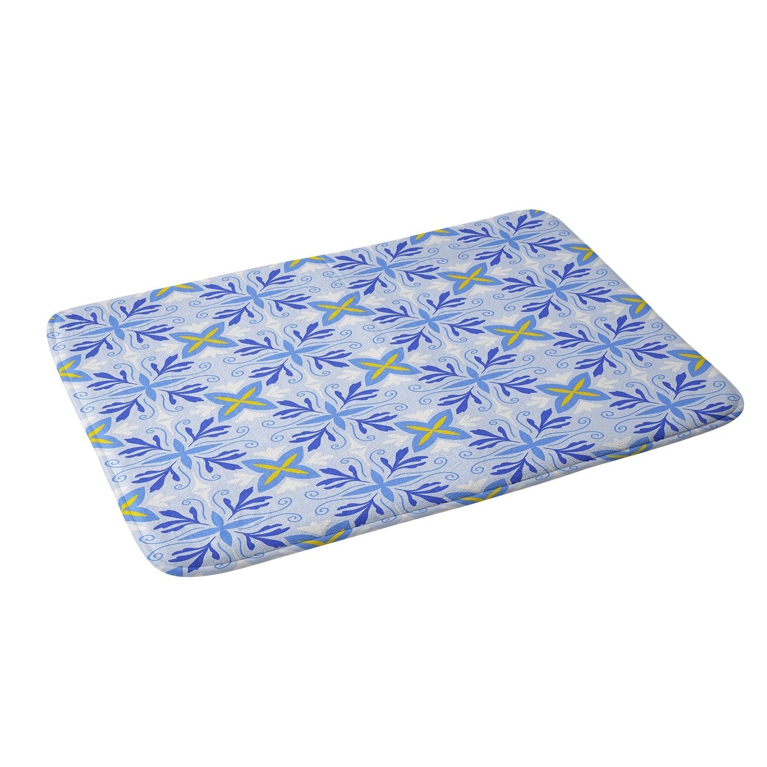Design by Spark Dolce Vita Flourish Tile Memory Foam Bath Mat