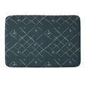 Little Om Starry Web navy Memory Foam Bath Mat