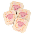 Little Om Zodiac Sign Taurus Coaster Set
