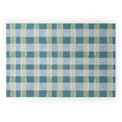 Marta Barragan Camarasa Country Style Checks Welcome Mat