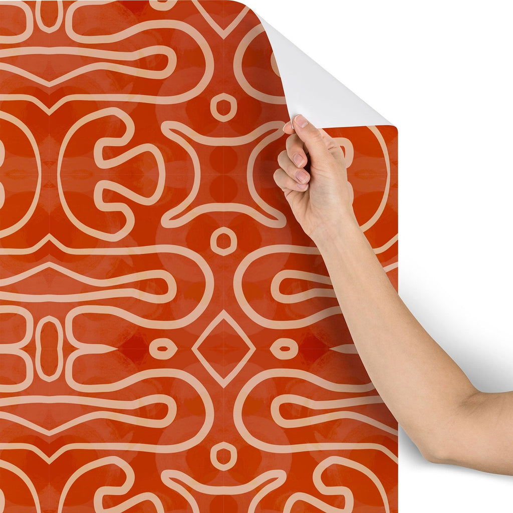 Mirimo Venexiana Burnt Orange Wallpaper