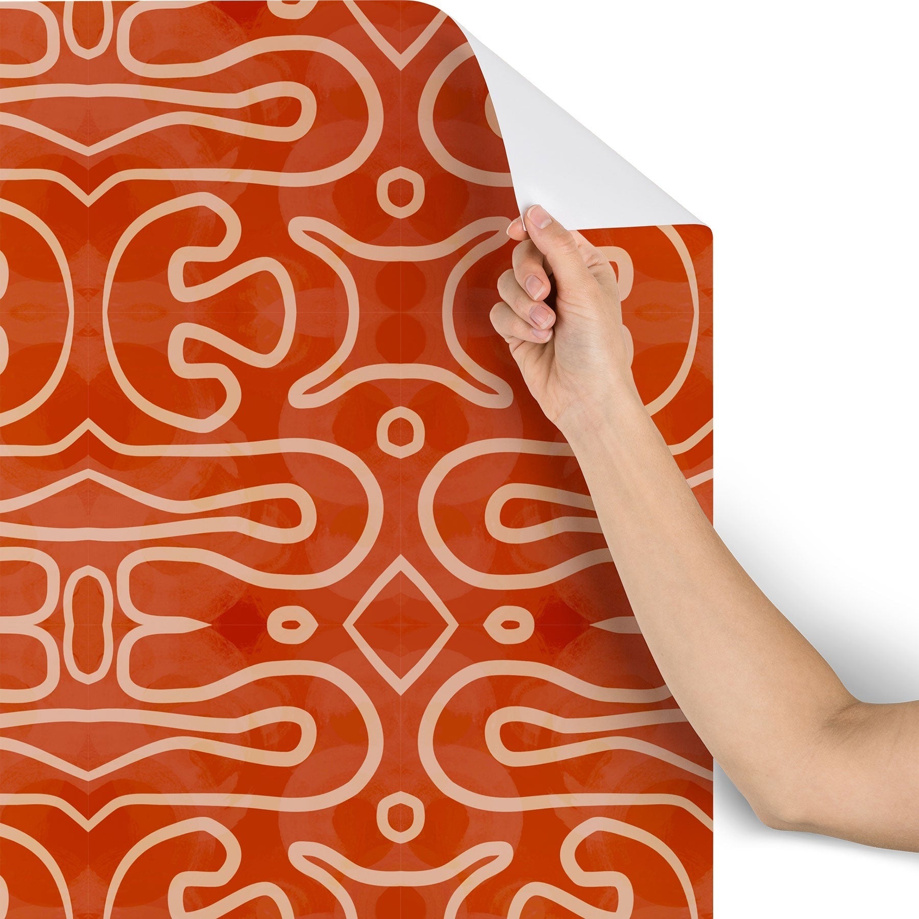 Mirimo Venexiana Burnt Orange Wallpaper