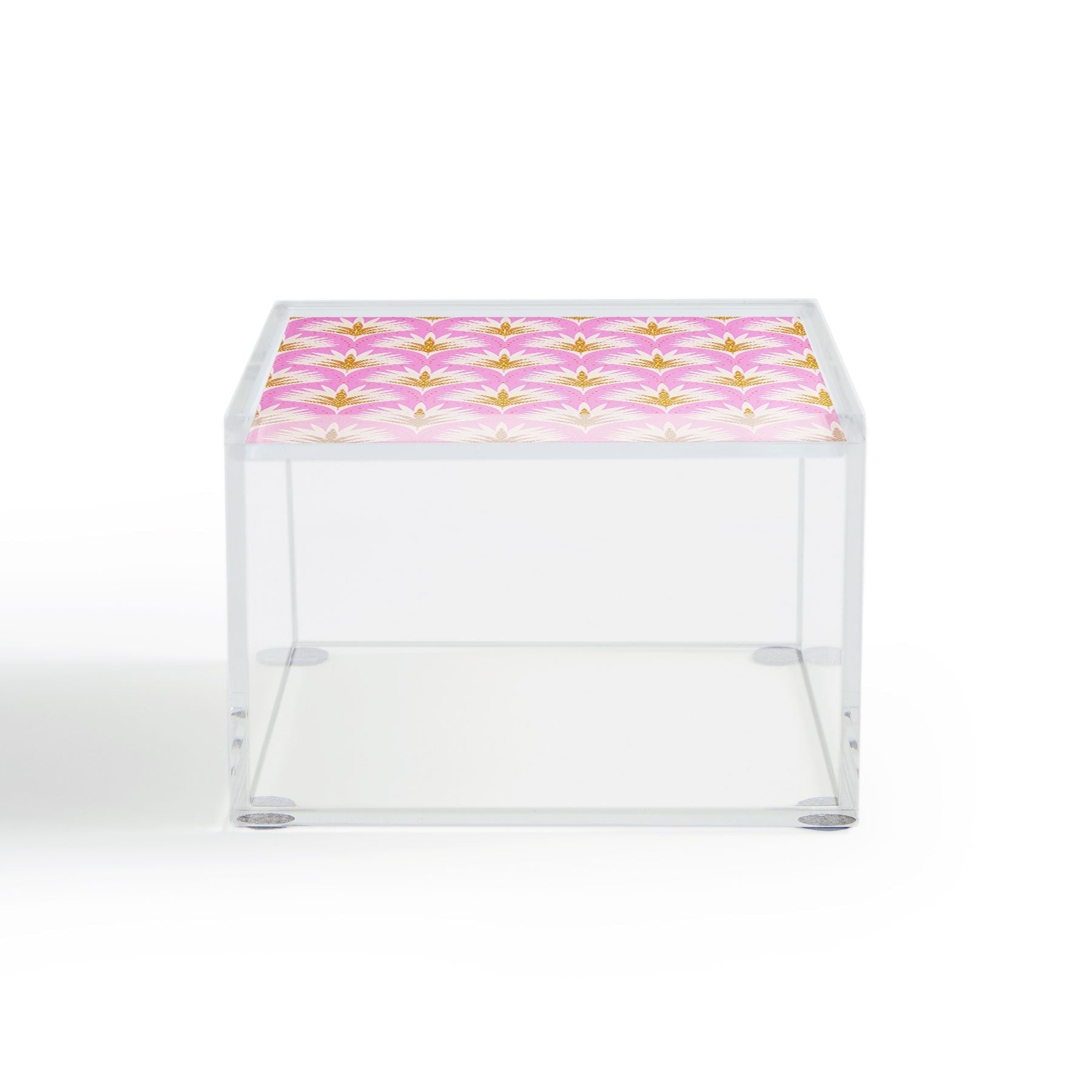 Jennifer Labre Pink Palmetto Acrylic Box