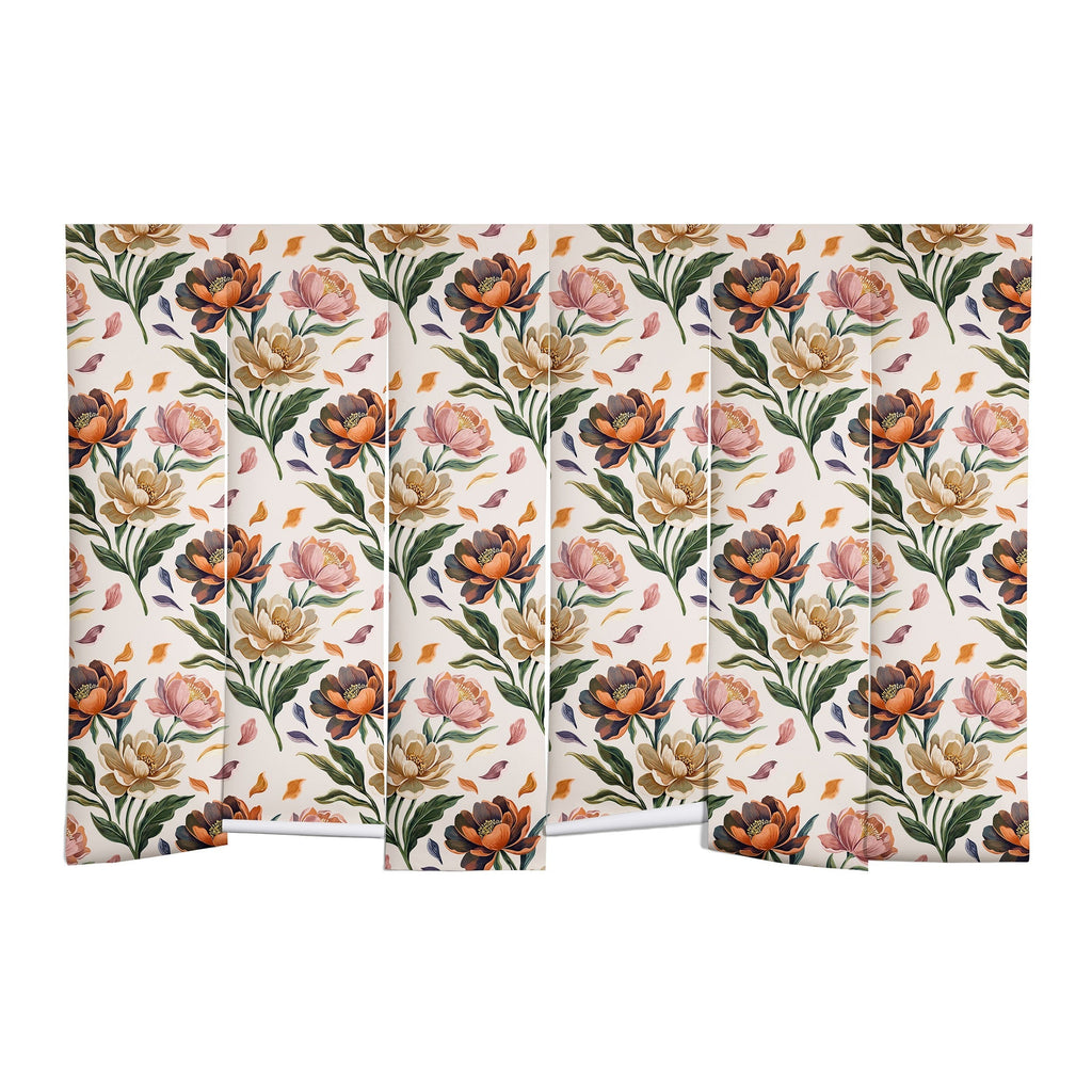 Marta Barragan Camarasa Hand Painted Peony Florals Wall Mural