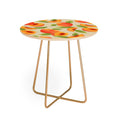Jessica Molina Peach Pattern Round Side Table