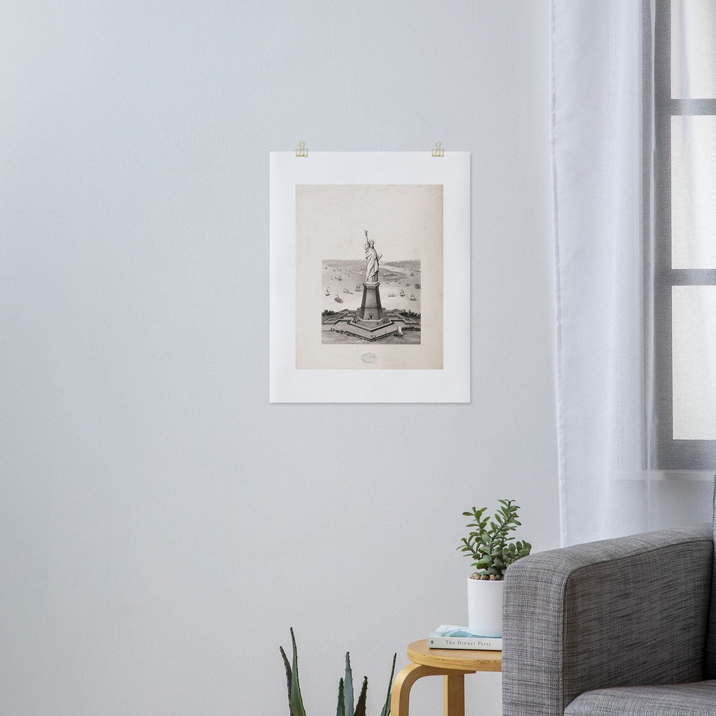 DENY Designs Vintage Lady Liberty Art Print