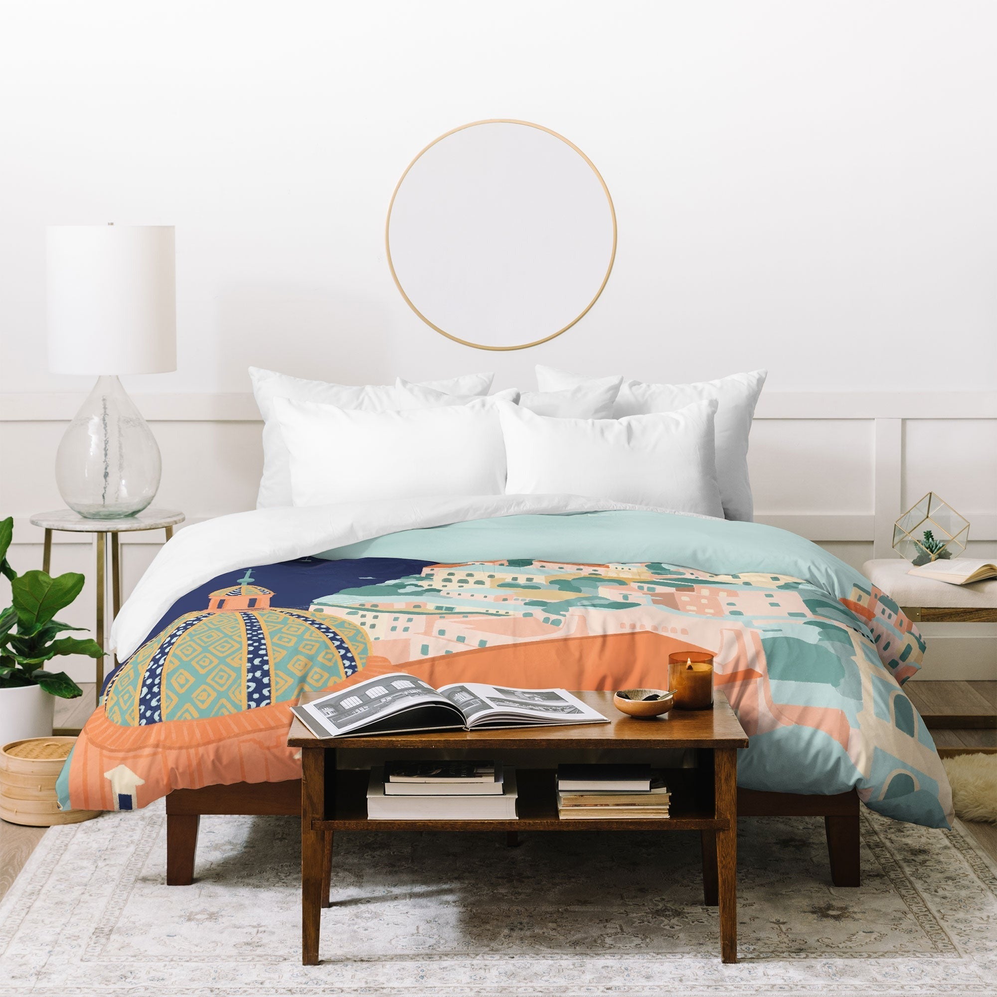 Valeria Frustaci Positano in Italy Duvet Cover