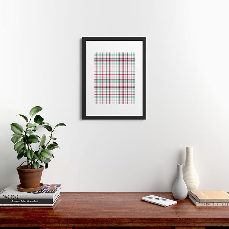 Lisa Argyropoulos Merry Vintage Plaid Framed Art Print
