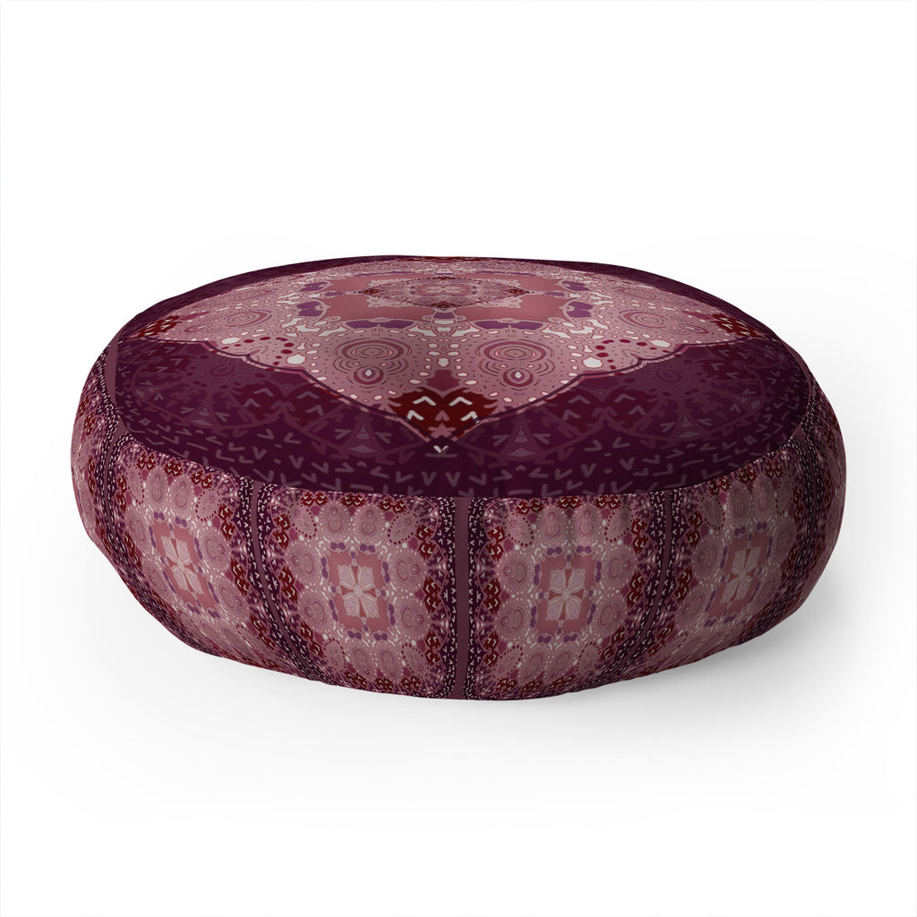 Monika Strigel AZIZA RED Floor Pillow Round