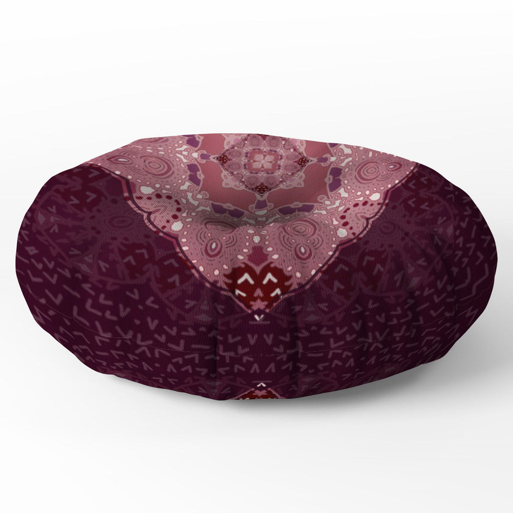 Monika Strigel AZIZA RED Floor Pillow Round