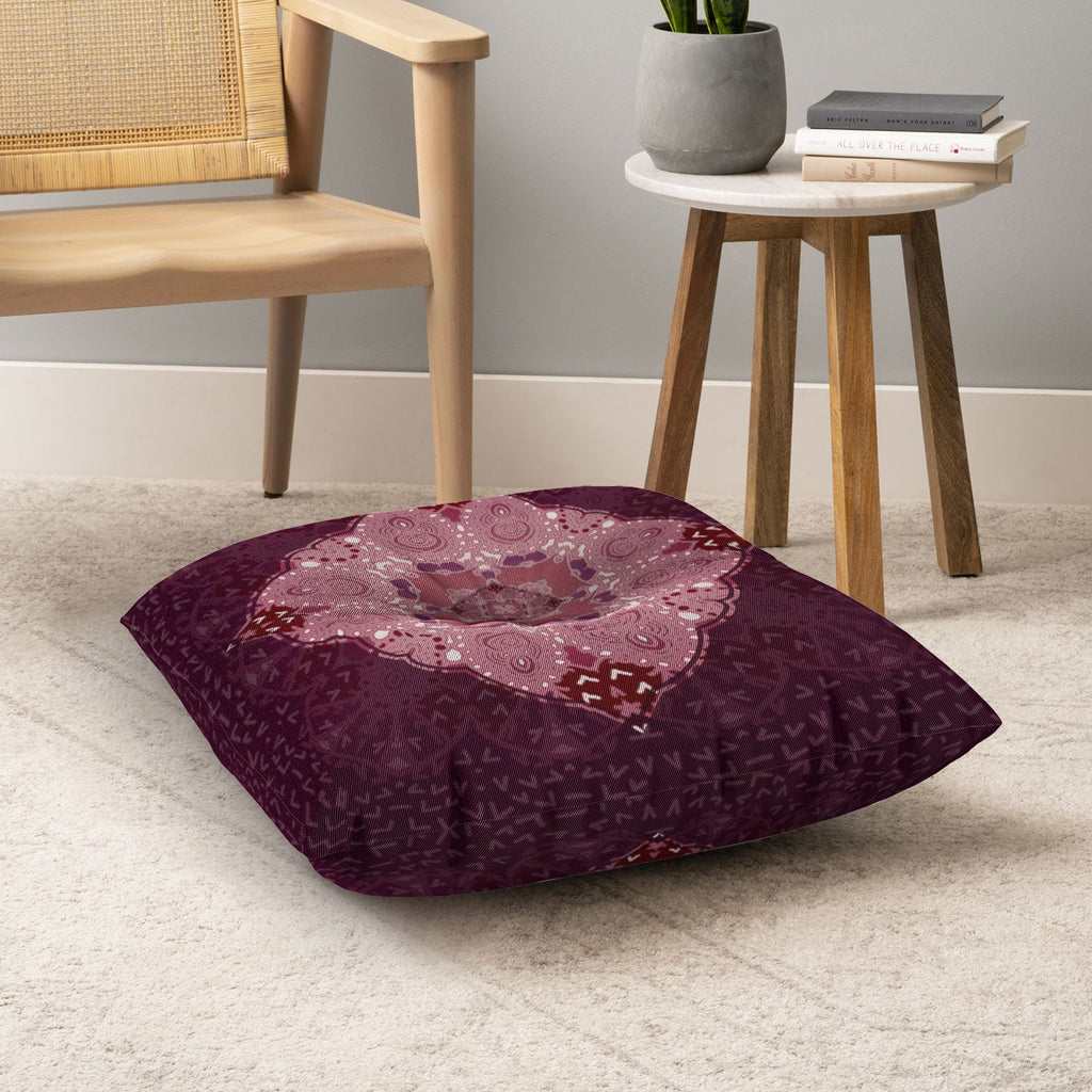 Monika Strigel AZIZA RED Floor Pillow Square