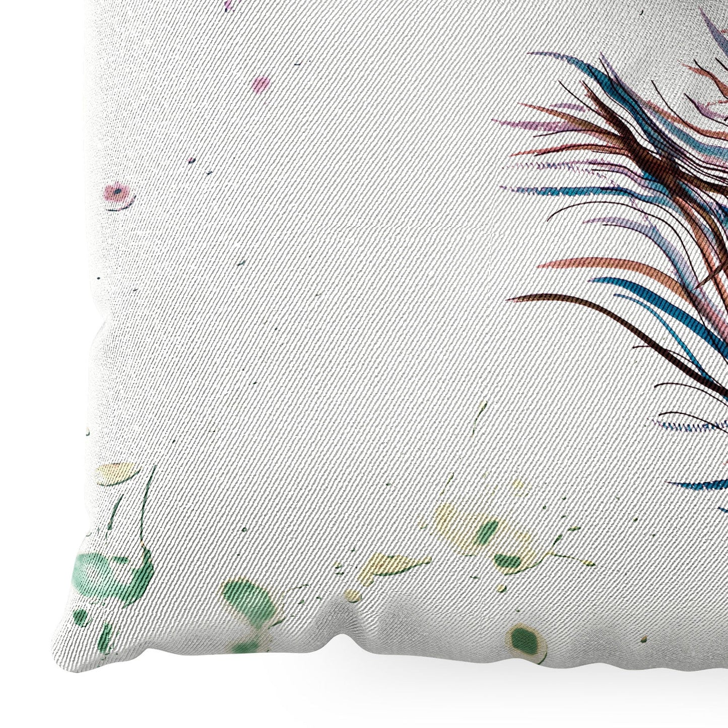 Monika Strigel Boho Peacock Feathers Floor Pillow Square