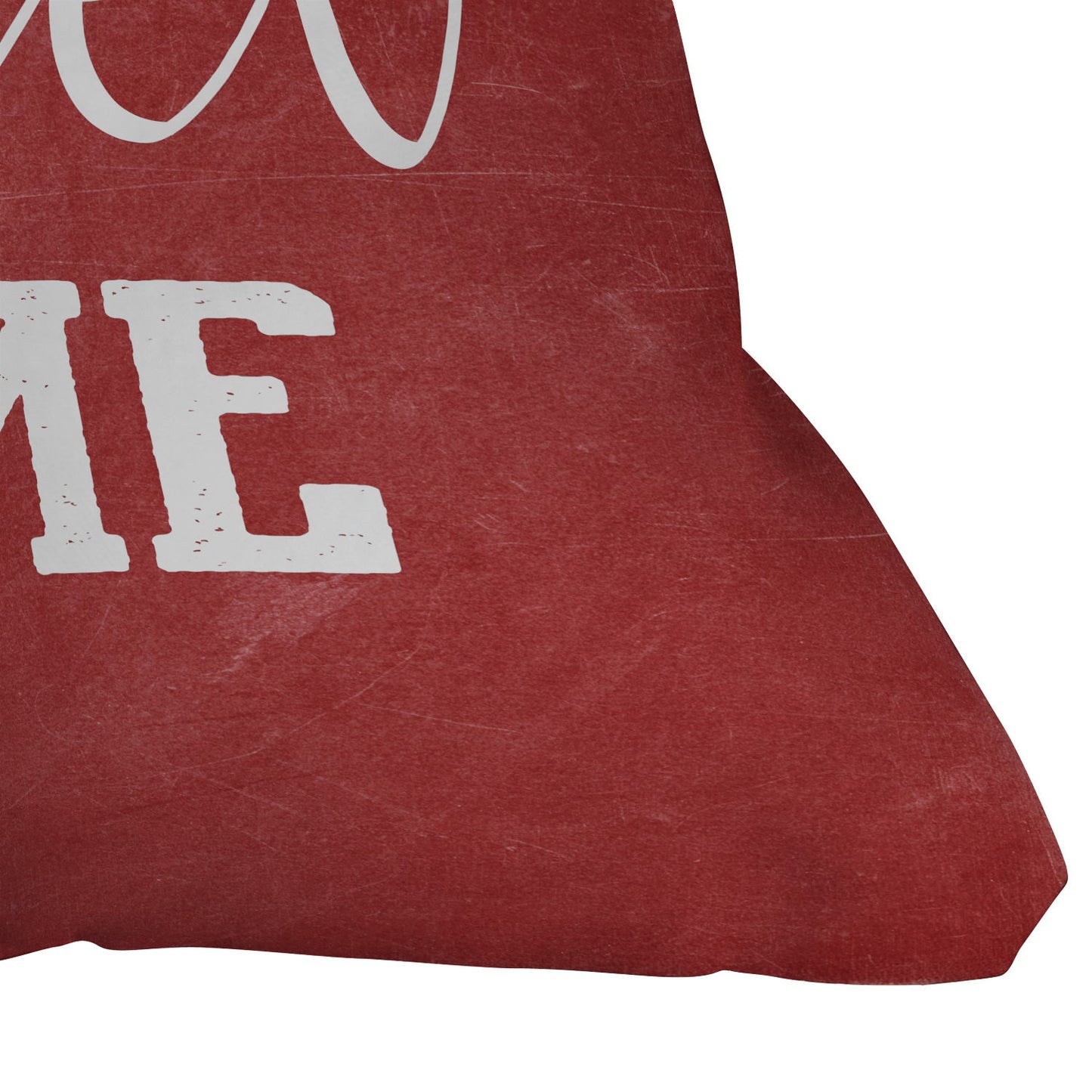 Monika Strigel FARMHOUSE HOME SWEET HOME CHALKBOARD RED Outdoor Throw Pillow