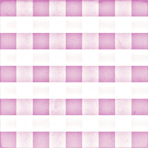 Monika Strigel FARMHOUSE SHABBY GINGHAM PALE PINK CHECKERED PLAID Shower Curtain