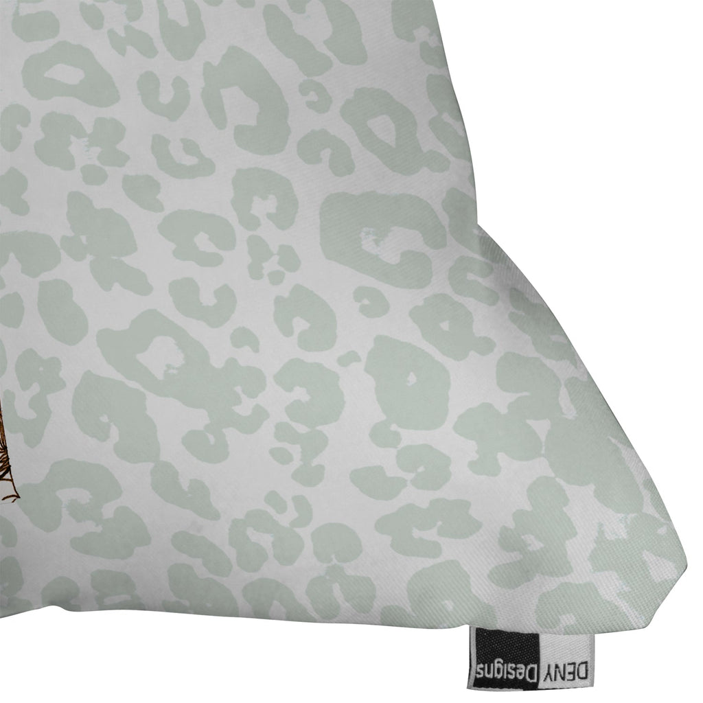 Monika Strigel Giraffe Meets Leopard Throw Pillow