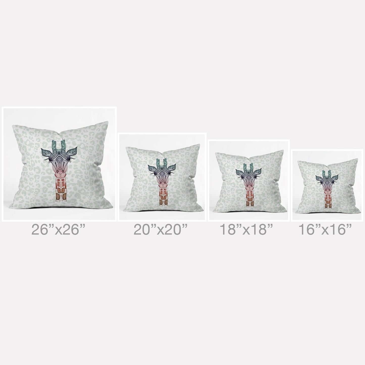 Monika Strigel Giraffe Meets Leopard Throw Pillow