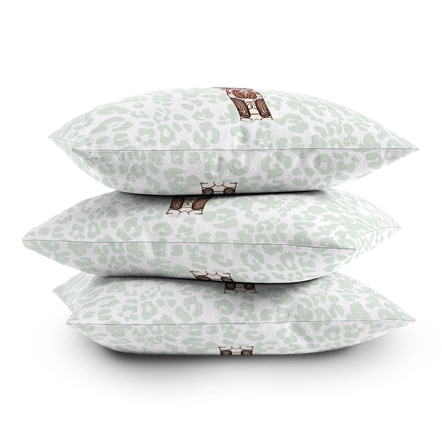 Monika Strigel Giraffe Meets Leopard Throw Pillow