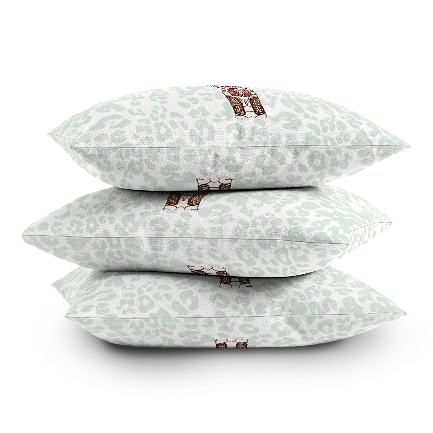 Monika Strigel Giraffe Meets Leopard Throw Pillow