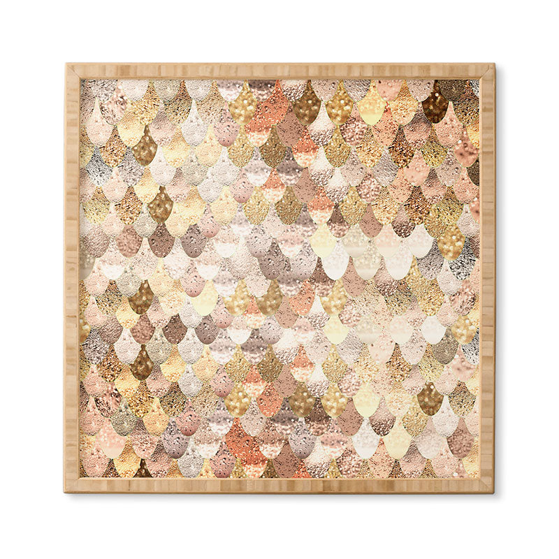 Monika Strigel Really Mermaid Gold Framed Wall Art