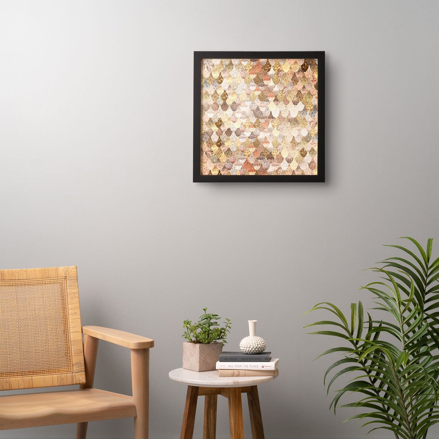 Monika Strigel Really Mermaid Gold Framed Wall Art