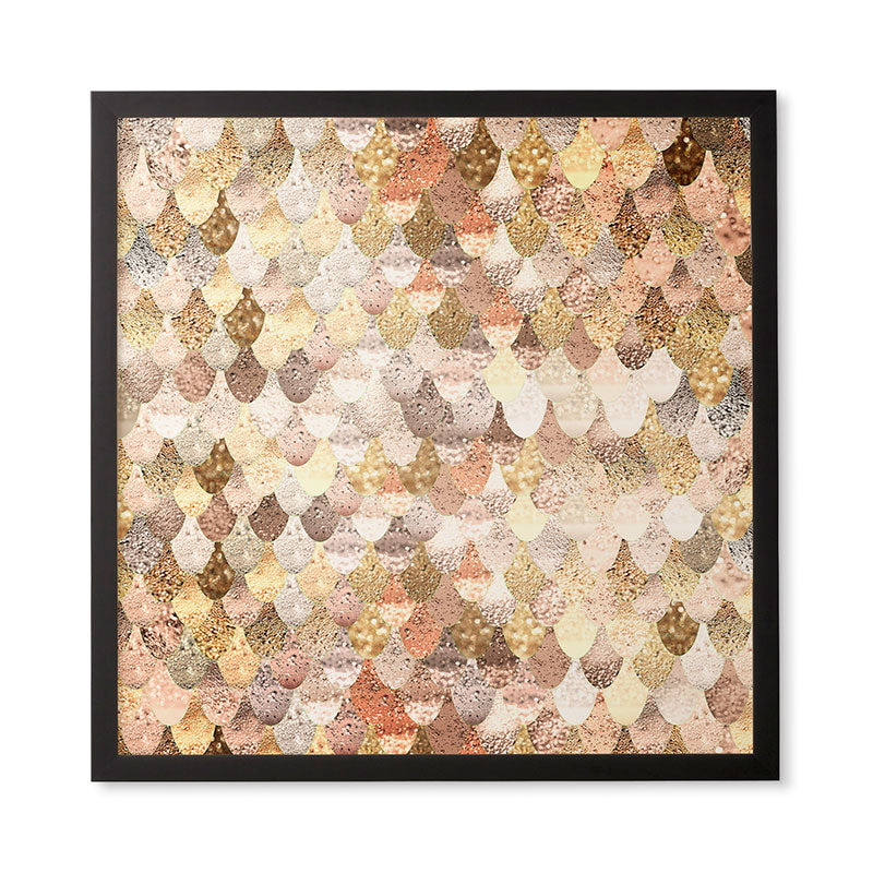 Monika Strigel Really Mermaid Gold Framed Wall Art