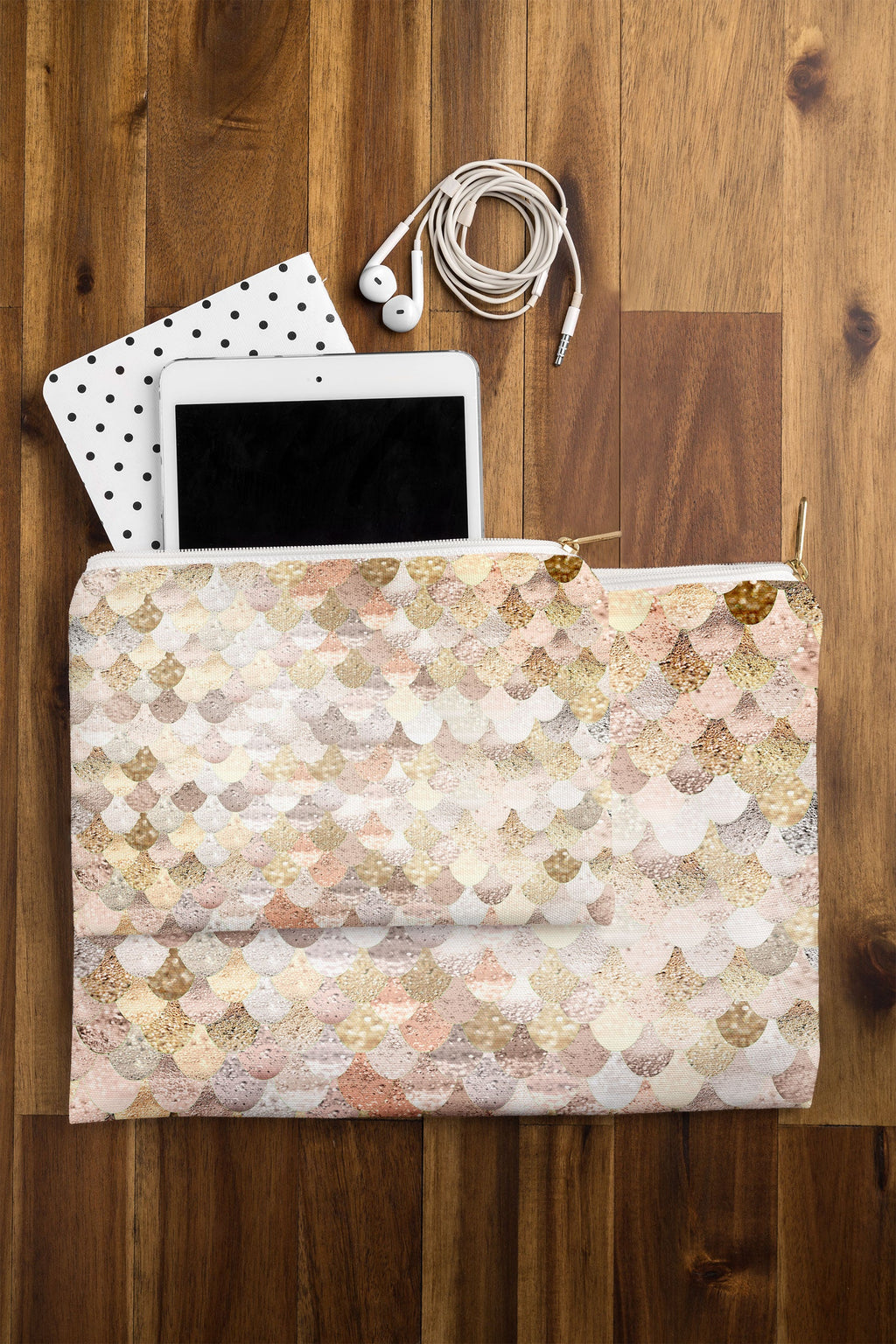 Monika Strigel Really Mermaid Gold Pouch