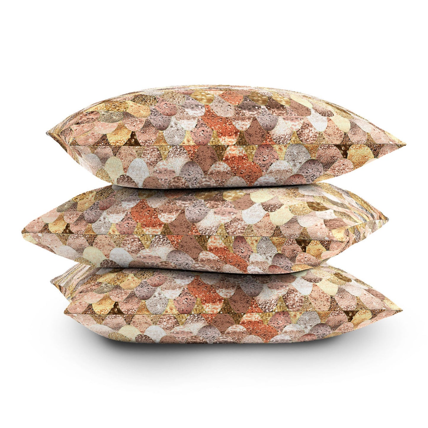 Monika Strigel Really Mermaid Gold Throw Pillow