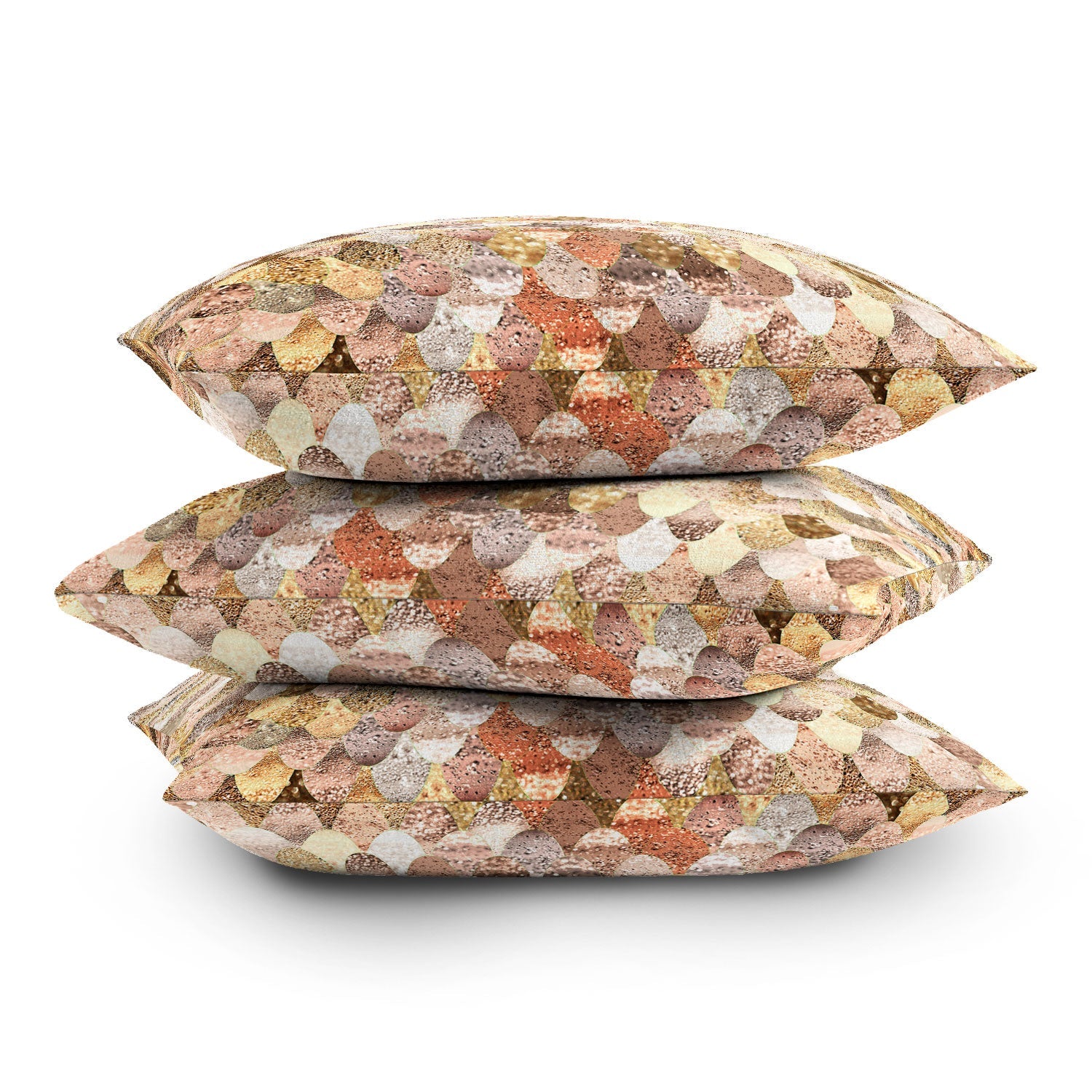 Monika Strigel Really Mermaid Gold Throw Pillow