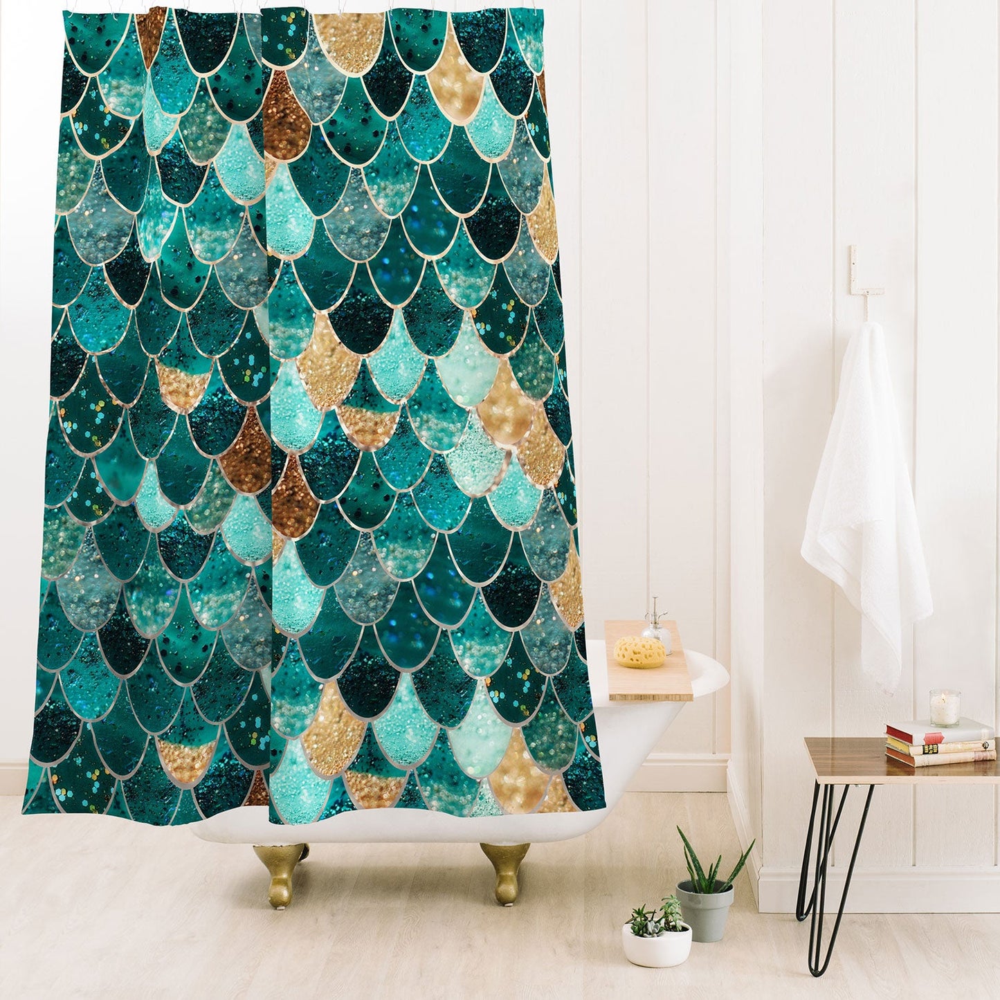 Monika Strigel Really Mermaid Shower Curtain