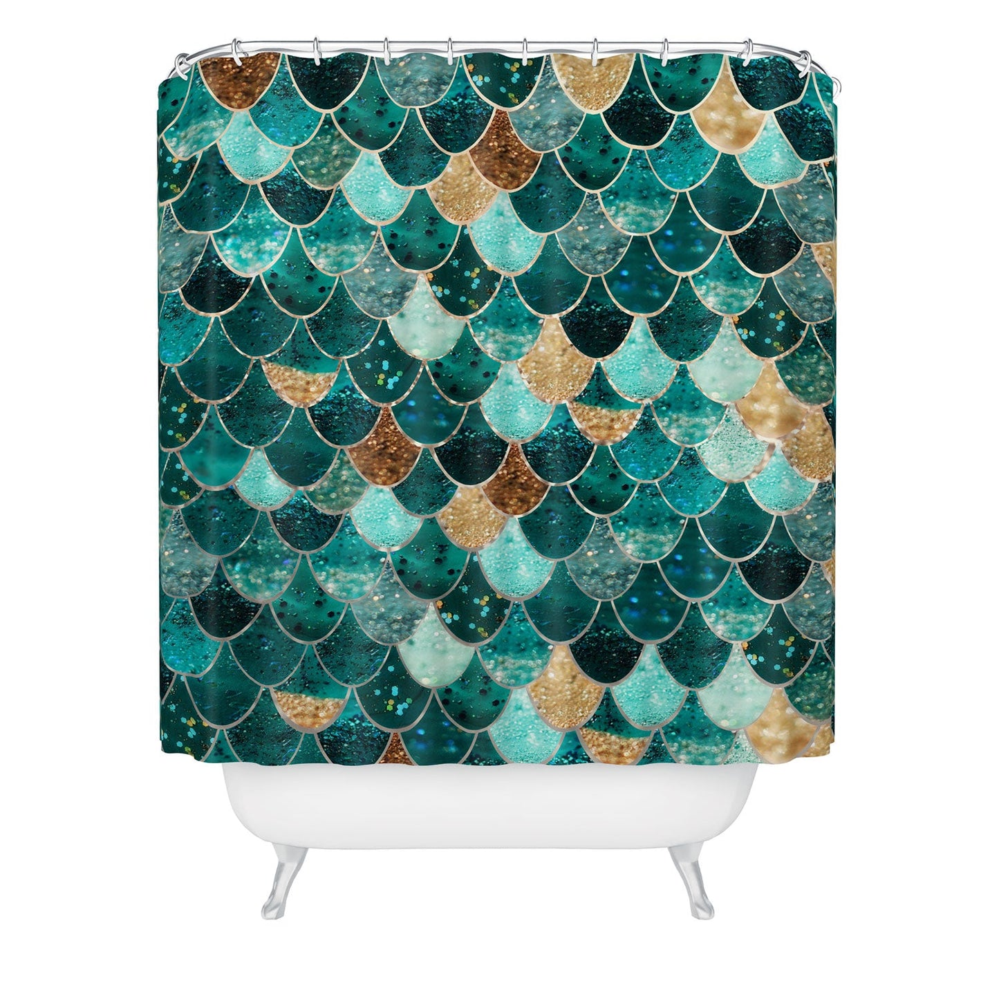 Monika Strigel Really Mermaid Shower Curtain